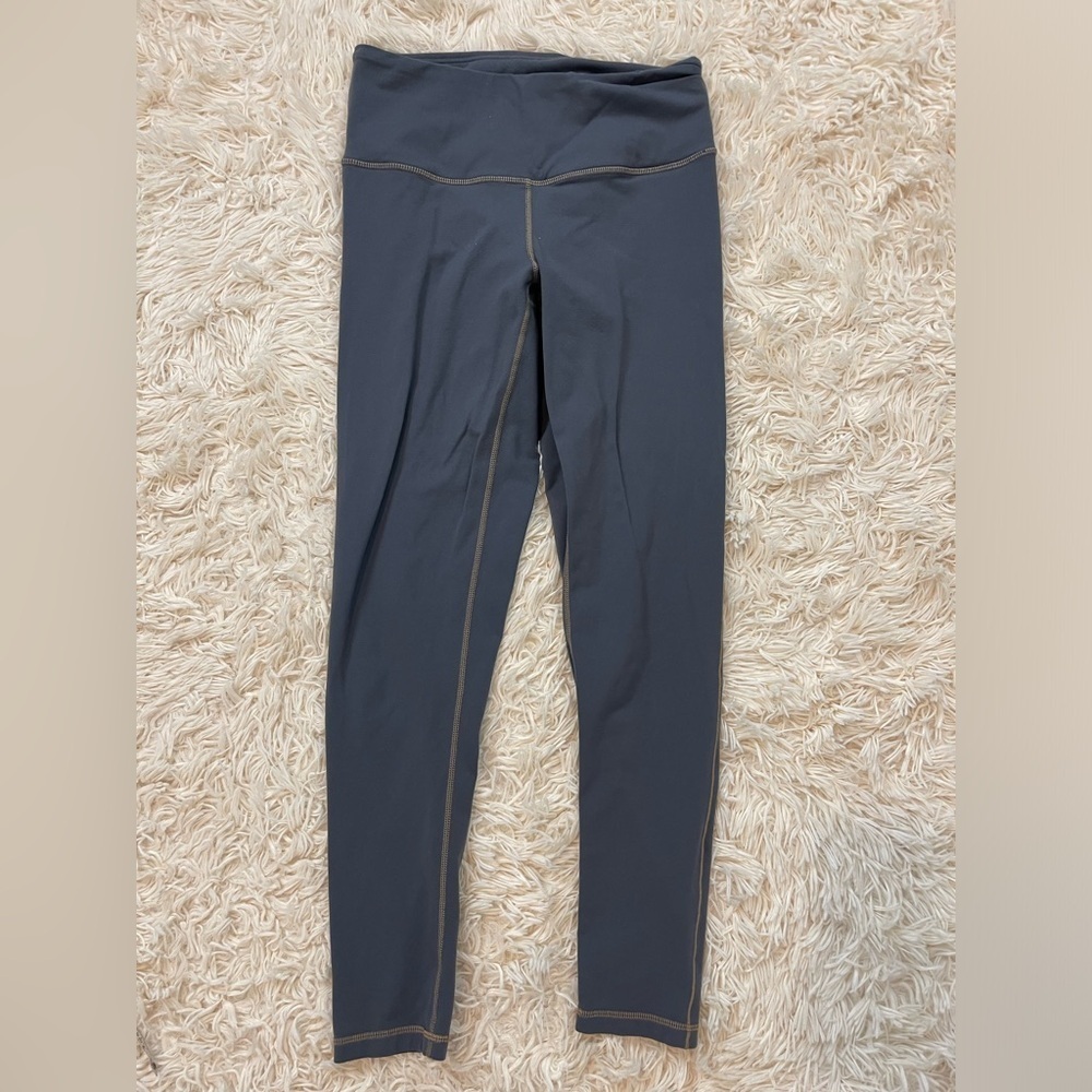 Prana leggings mid rise yoga pants grey size S skinny hidden pocket